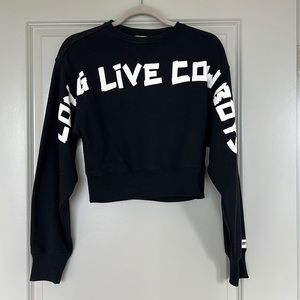 Wrangler “Long Live Cowboys” Crop Sweatshirt